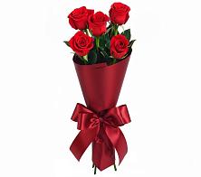 Букет 5 Красных роз Эдлесс Лав в Григорово Новгородская область