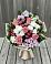 Букет цветов из: Альстромерии, Гвоздики, Розы и Хризантемы в Григорово Новгородская область