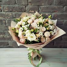 Букет цветов из:  Альстромерии, Розы и Хризантемы #REPLACE_PRED# Григорово Новгородская область