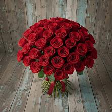 Букет 55 Красных роз Фридом #REPLACE_PRED# Григорово Новгородская область