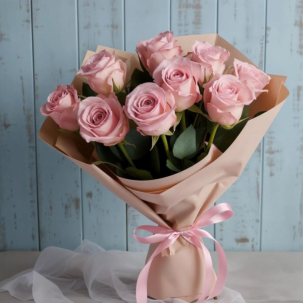 Букет цветов из: Розы в Григорово Новгородская область