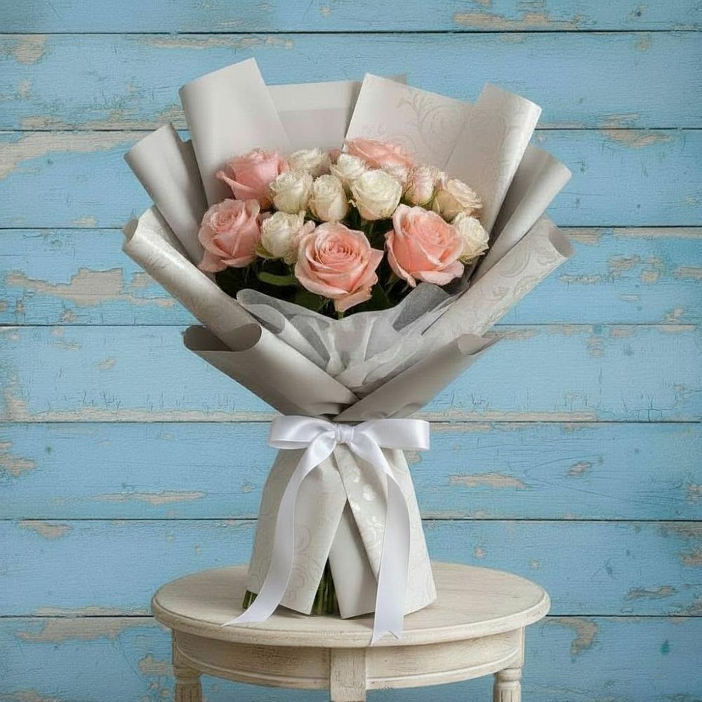 Букет цветов из: Розы в Григорово Новгородская область