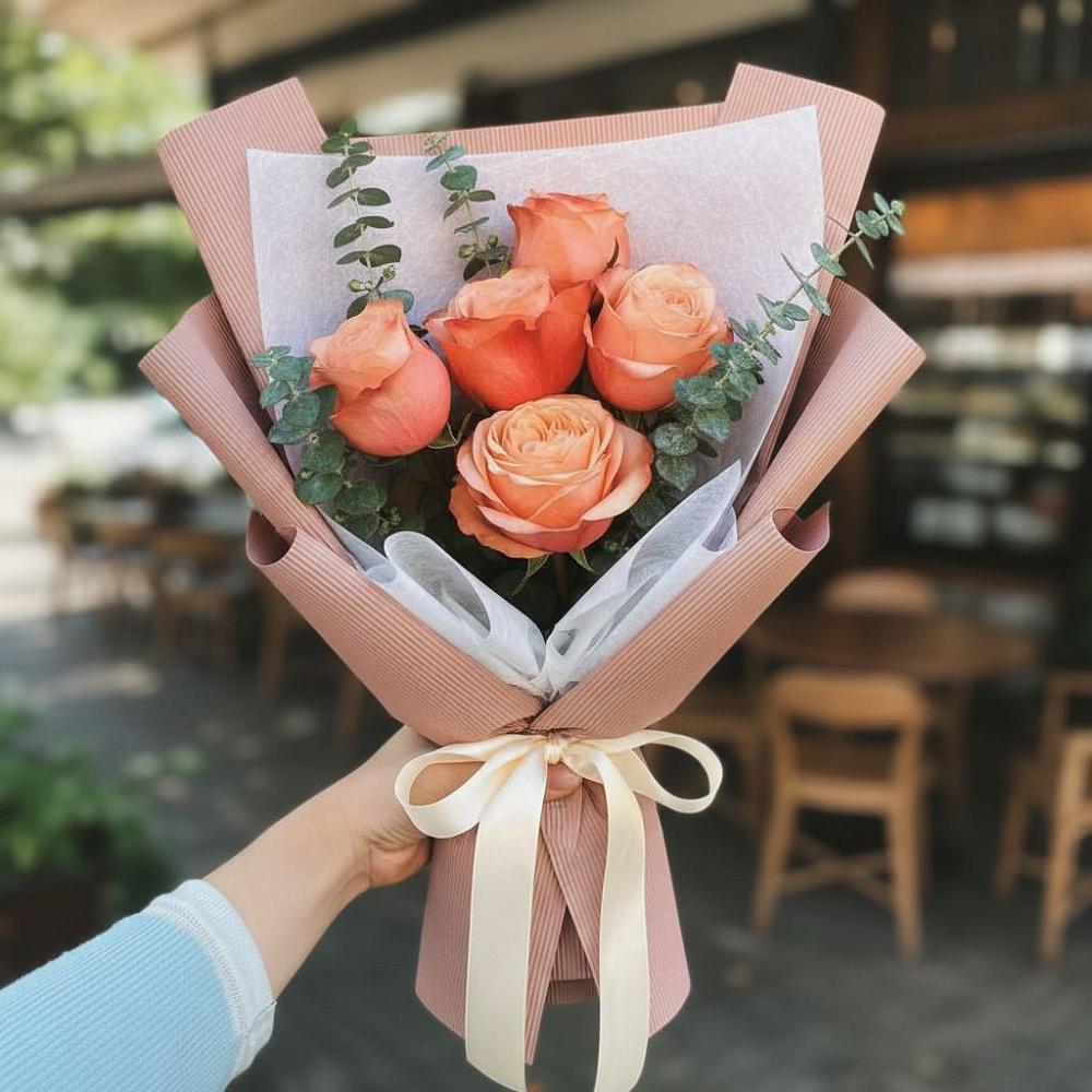 Букет цветов из: Розы в Григорово Новгородская область