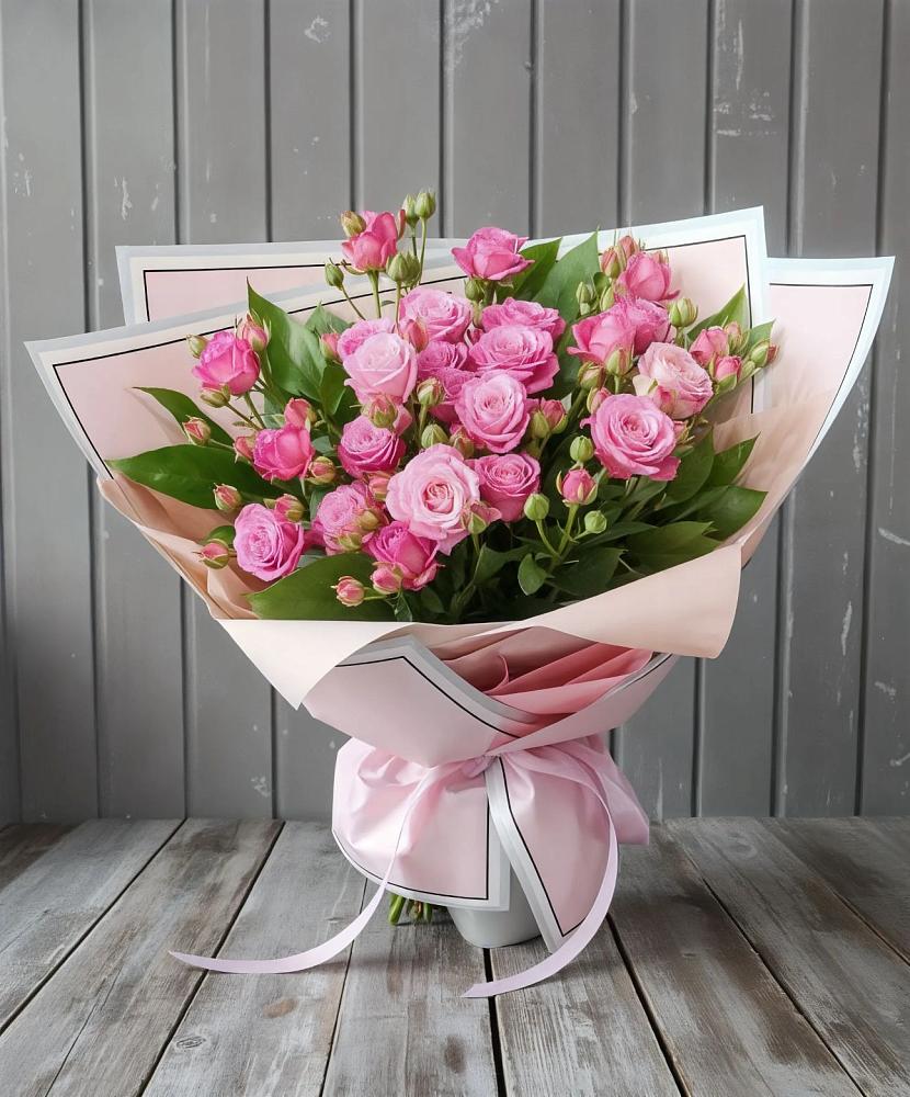 Букет Розовый кустик в Григорово Новгородская область