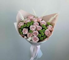 Букет цветов из:  Розы и Хризантемы в Григорово Новгородская область