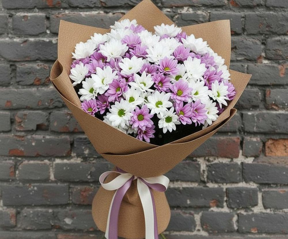 Букет цветов из: Хризантемы в Григорово Новгородская область