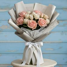 Букет цветов из:  Розы в Григорово Новгородская область