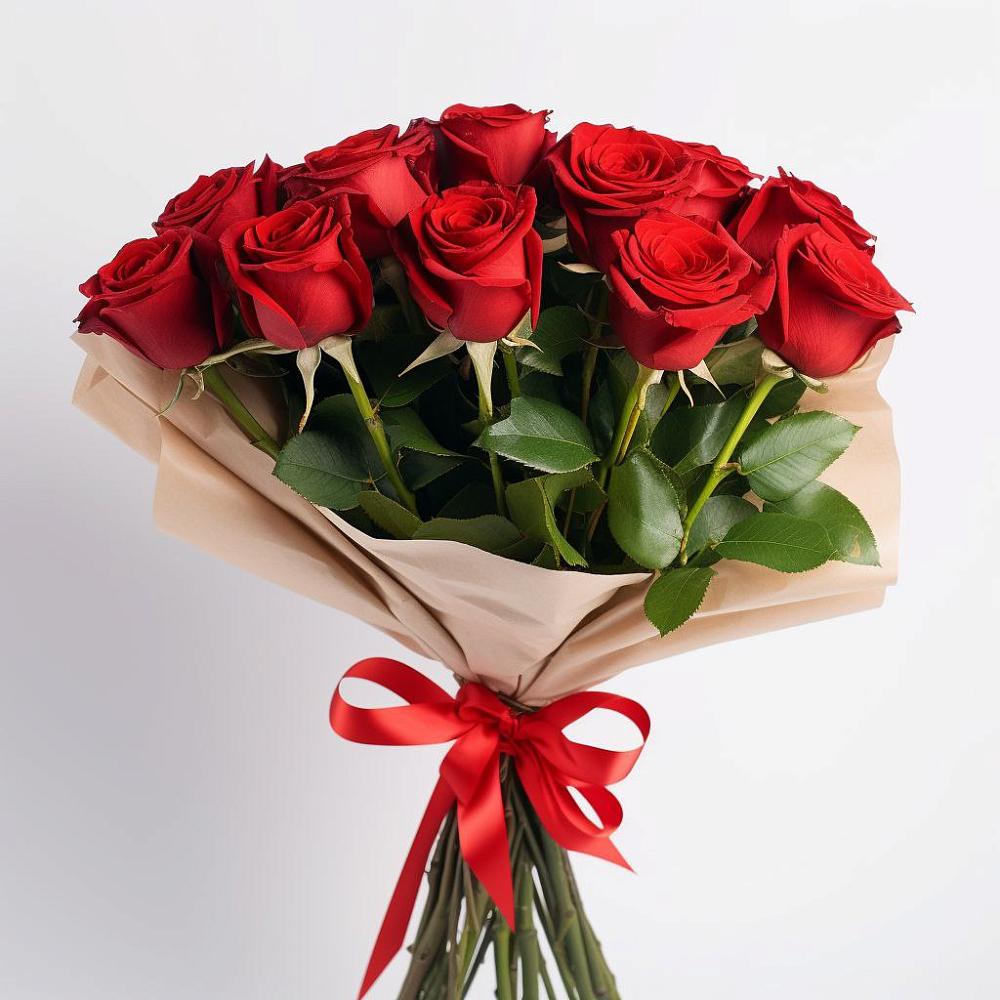 Букет 11 Красных роз Эдлесс Лав в Григорово Новгородская область