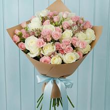 Букет цветов из:  Розы в Григорово Новгородская область